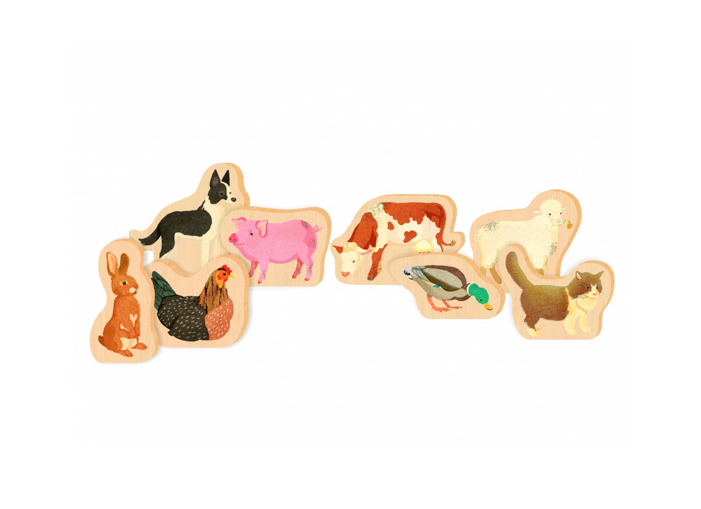 Montessori-Kleinkind – klassifizierte Karten von Nutztieren und ihren Jungen – Nathan