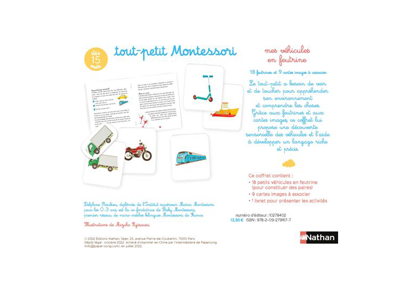 Meine Filzfahrzeuge – Kleine Montessori-Box – Nathan