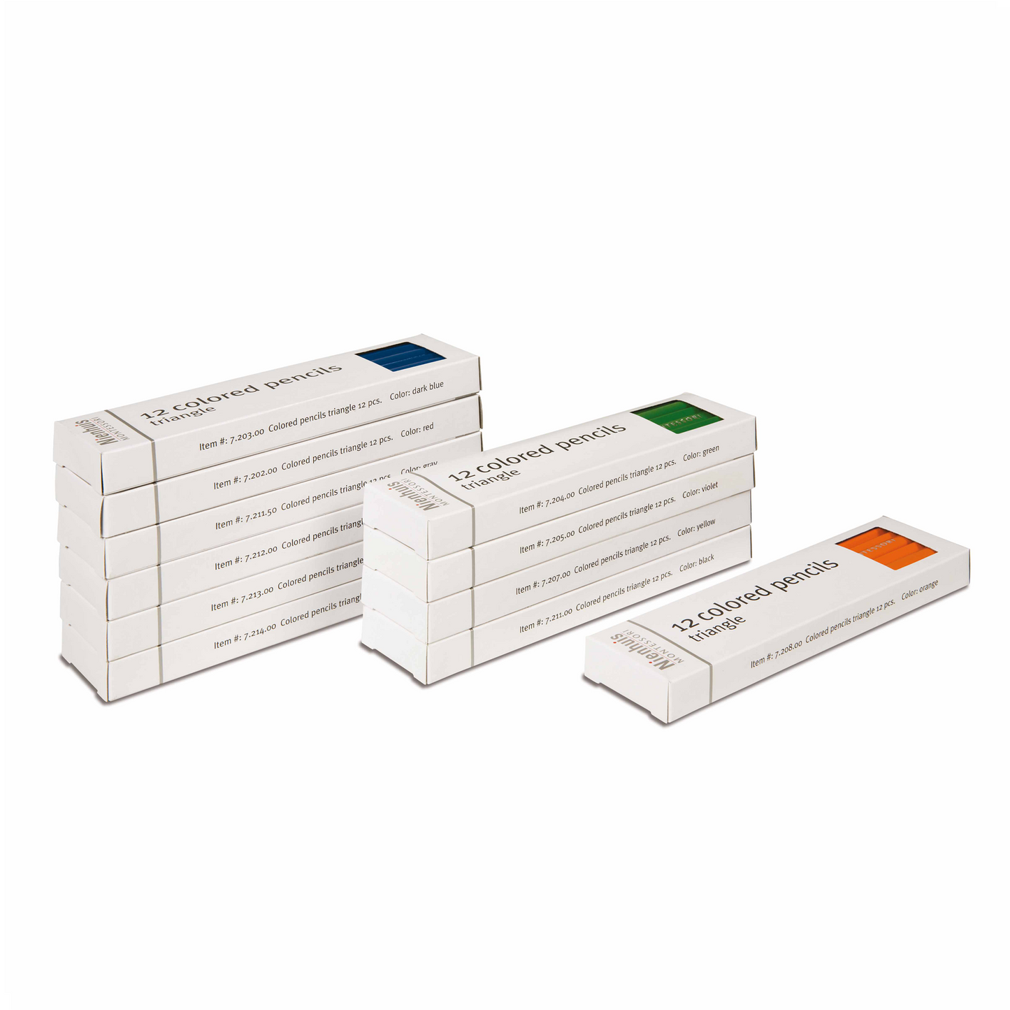 11 boîtes de 12 crayons à 3 côtés - Nienhuis AMI