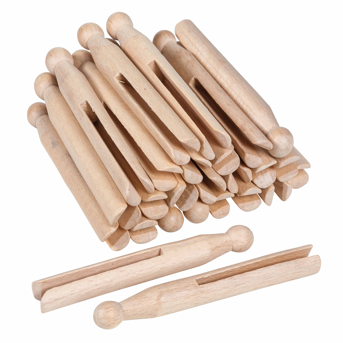 25 pinces à linge en bois - Nienhuis AMI