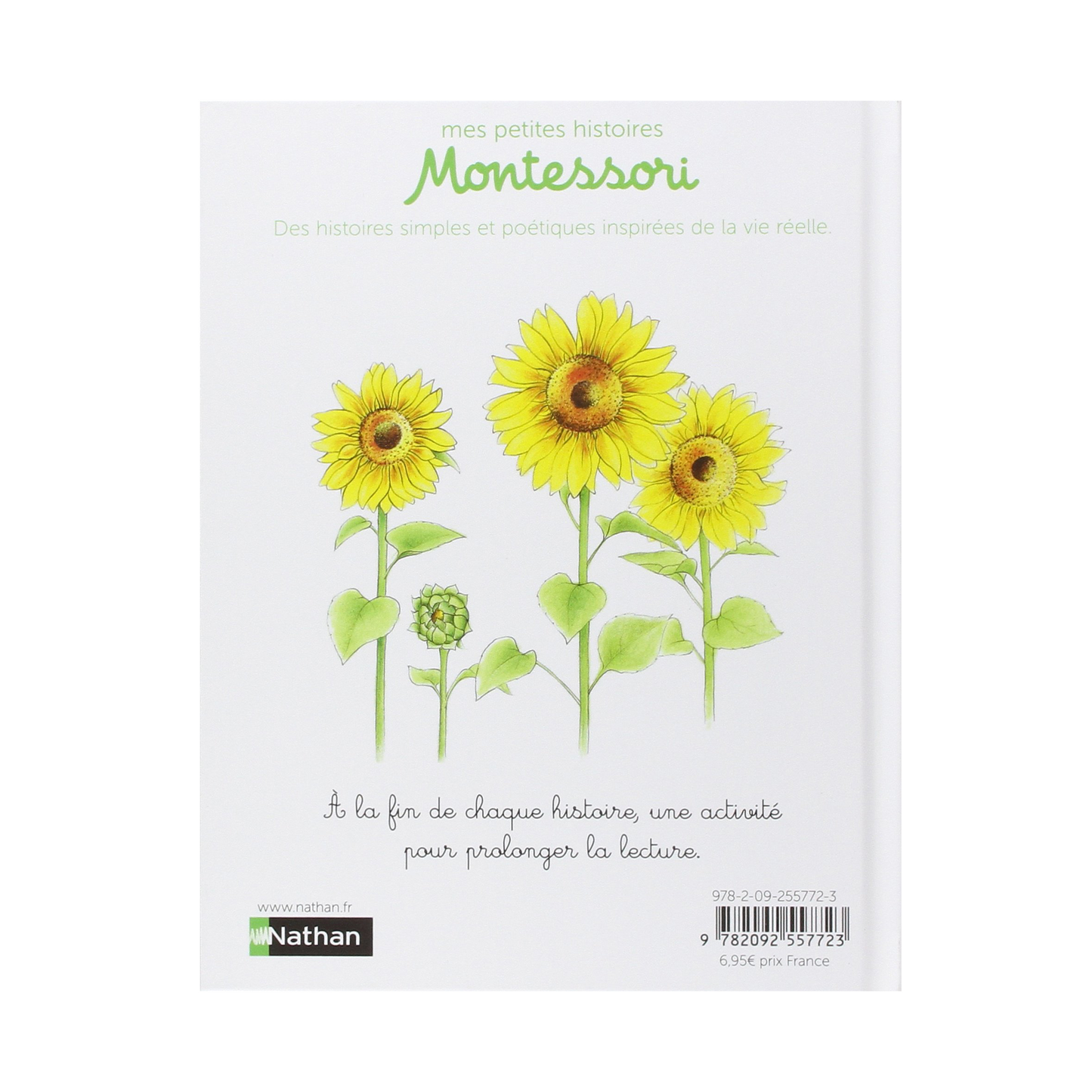 Emy et les tournesols - Petite histoire pédagogie Montessori -Nathan