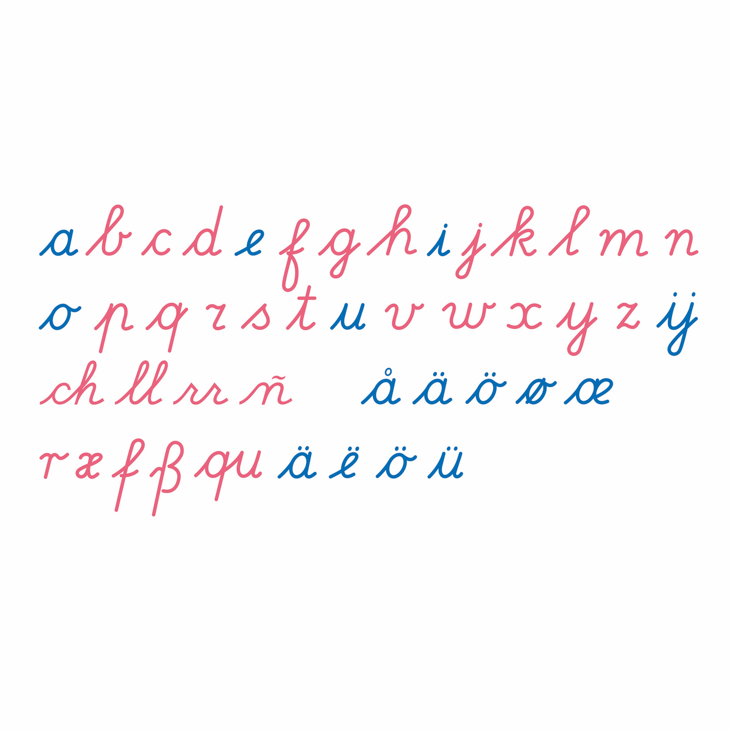 Grand alphabet mobile : Cursive internationale - Nienhuis AMI