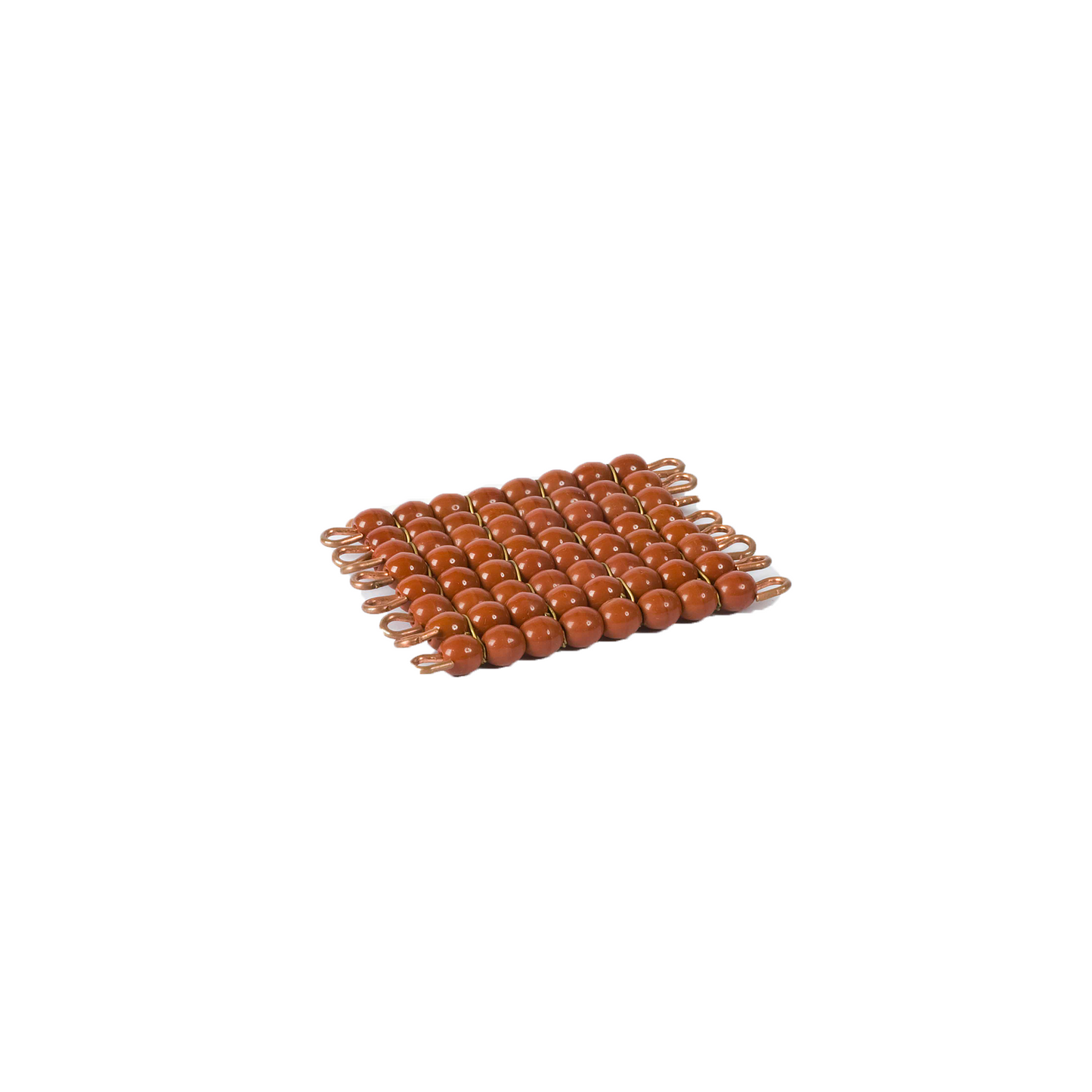 Square of 8 in individual glass beads: brown - Nienhuis AMI