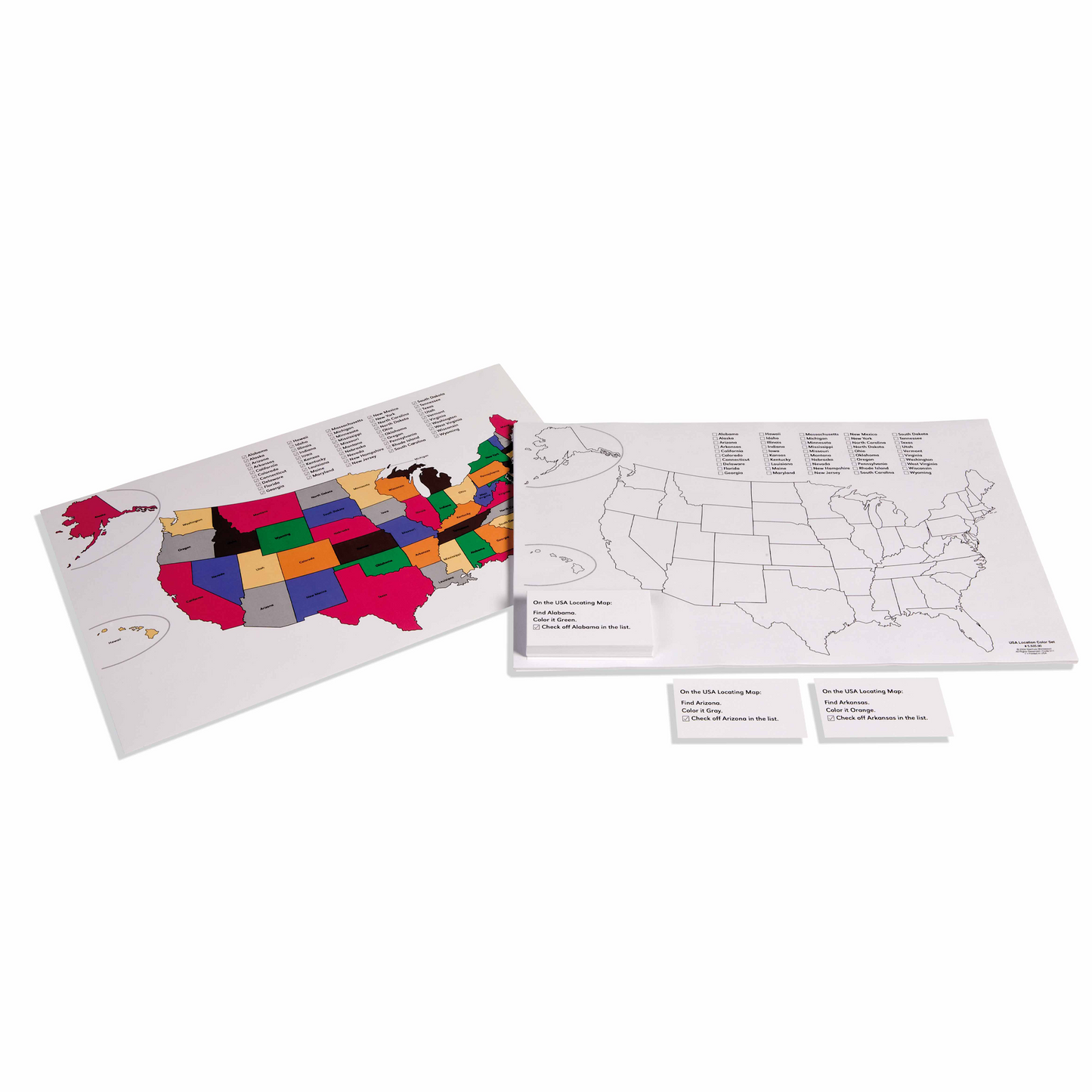 Carte colorée des Etats-Unis - Nienhuis AMI