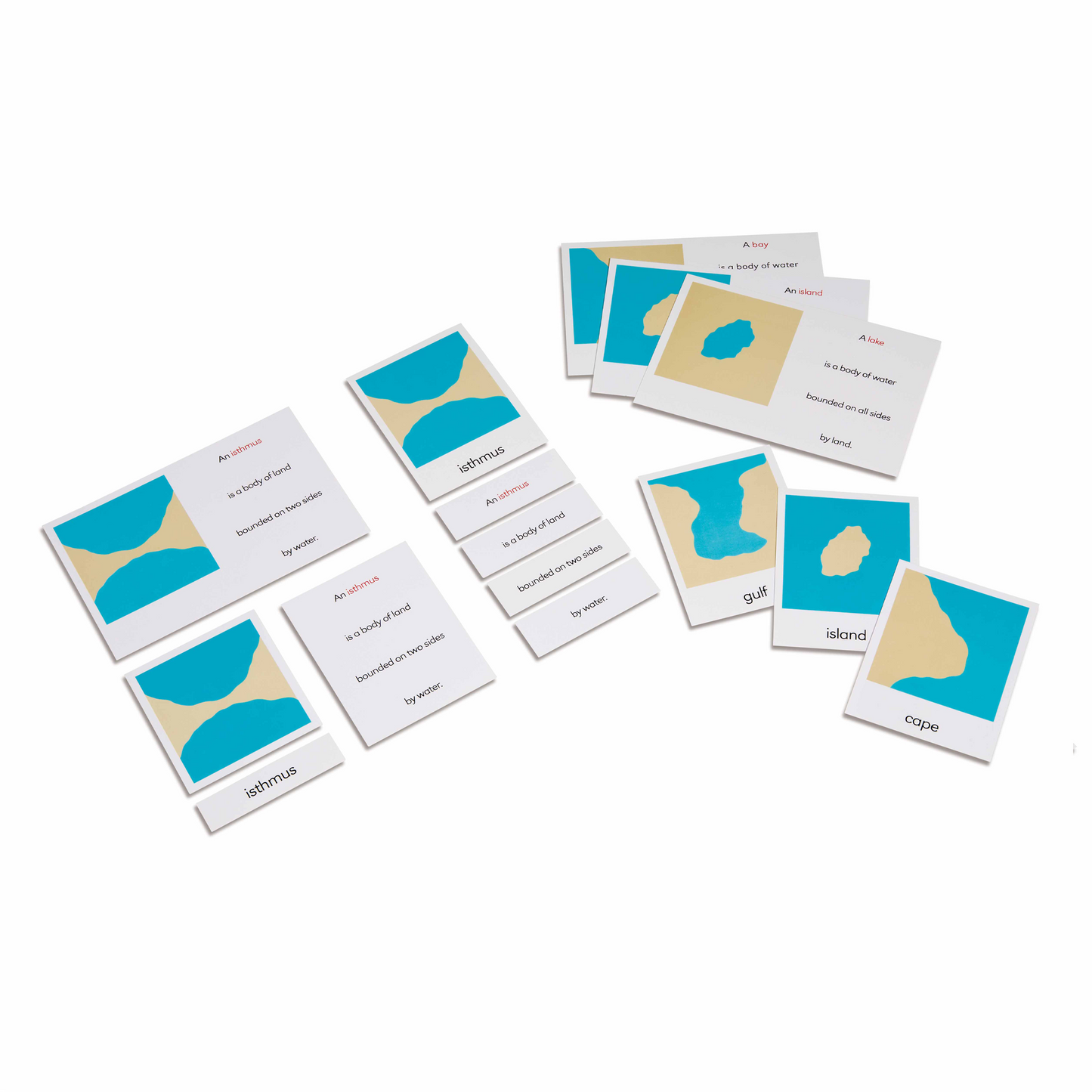 Cartes des formes de la terre et des mers (anglais) - Nienhuis AMI