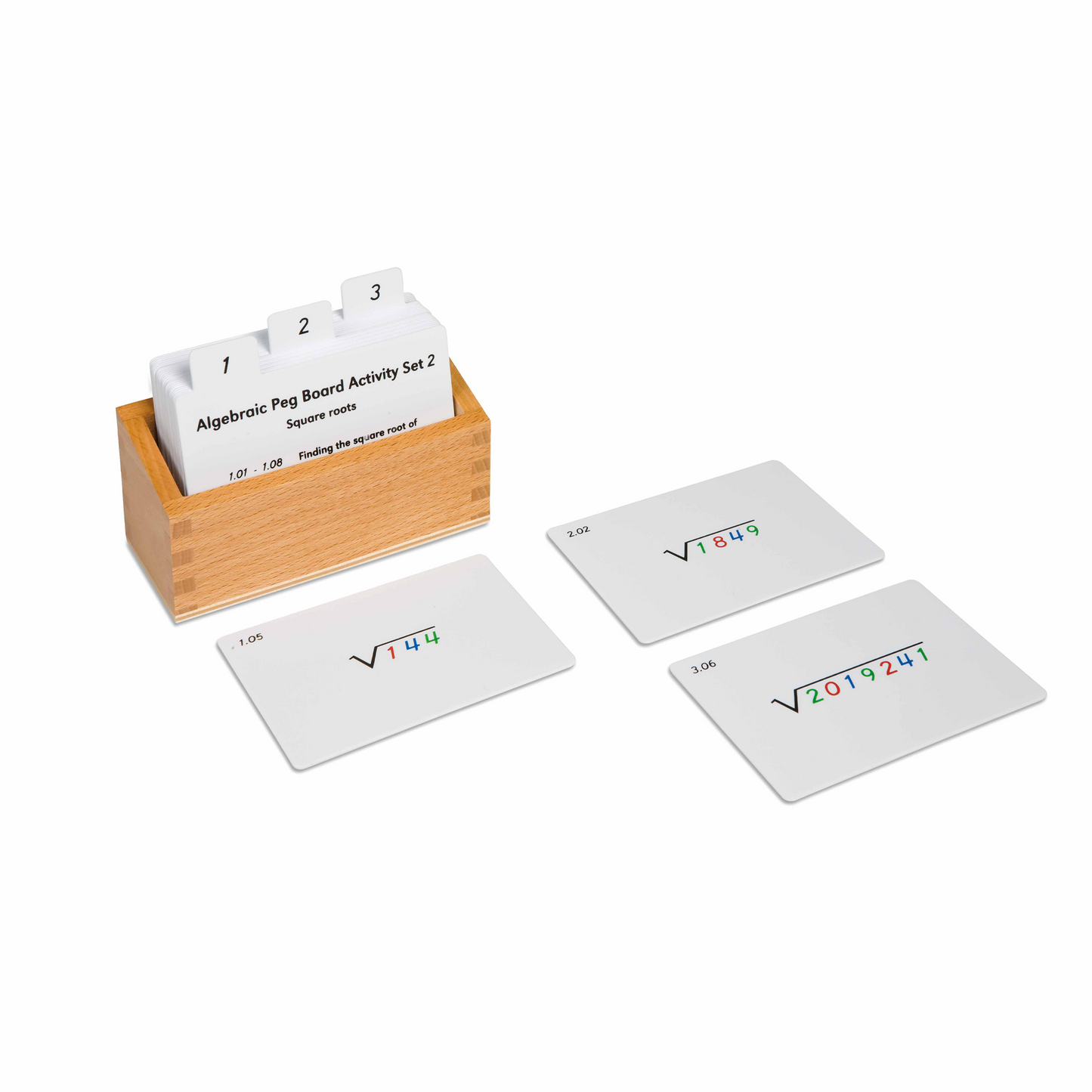 Exercices n°2 pour le plateau de la racine carrée (en anglais) - Nienhuis AMI