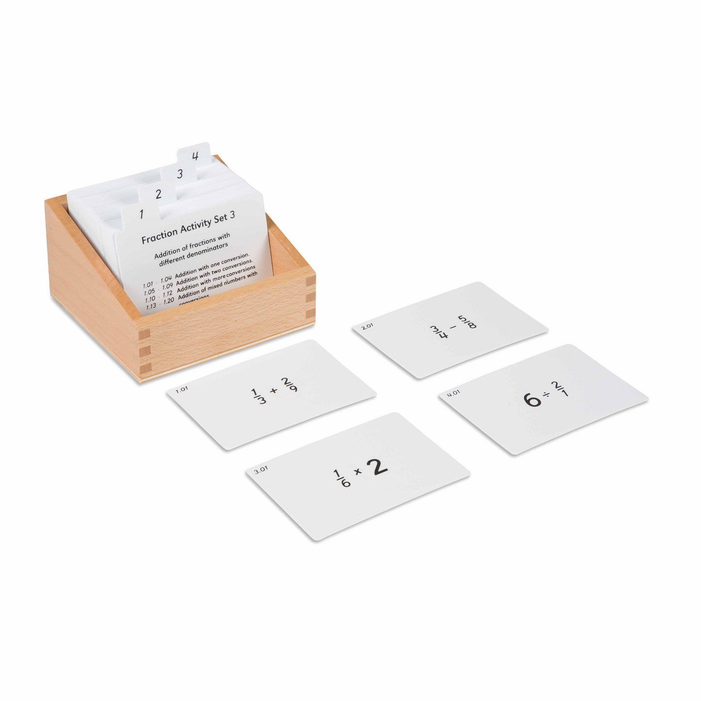 Exercices pour fractions n°3 (en anglais) - Nienhuis AMI