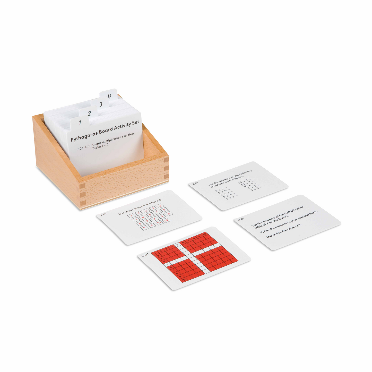 Exercices pour tableau de Pythagore (en anglais) - Nienhuis AMI