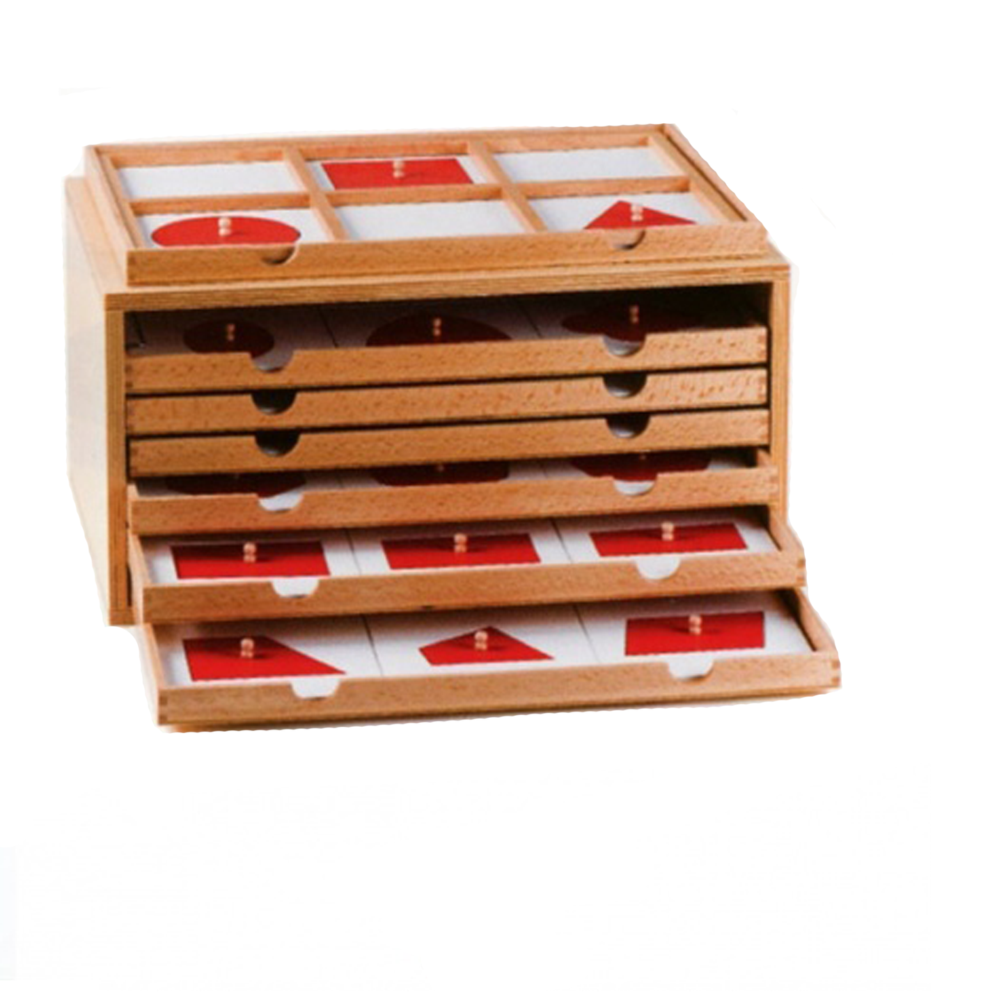 Weiße und rote geometrische Formen - GAM AMI