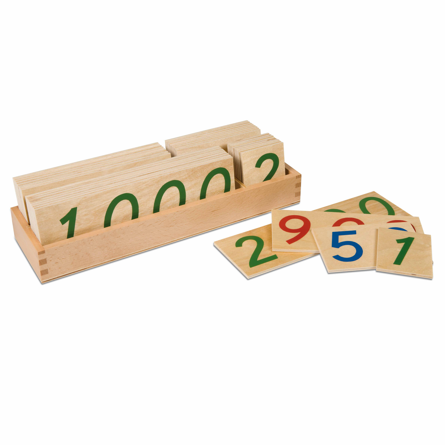 Grande boîte des symboles de 1 à 9000 en bois - Nienhuis AMI