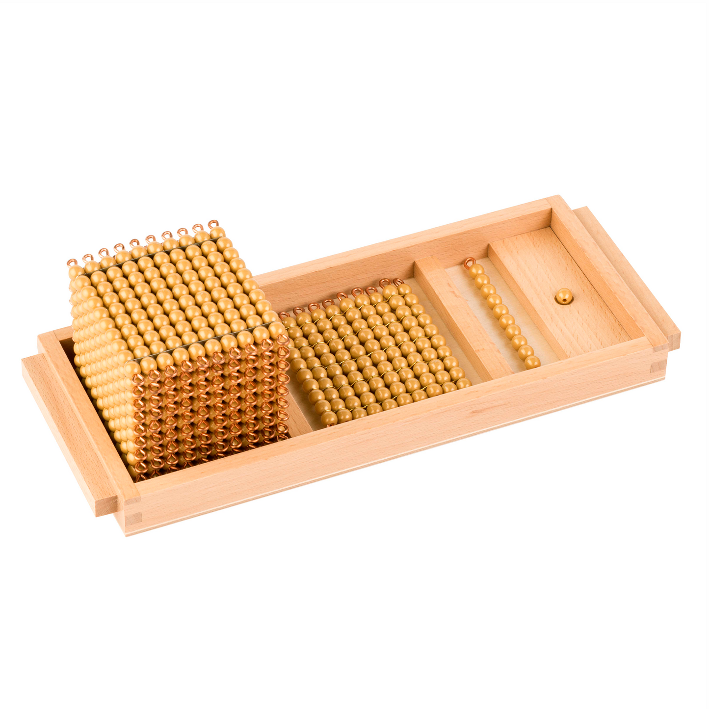 Premier plateau du système décimal : Perles individuelles en nylon -Nienhuis AMI