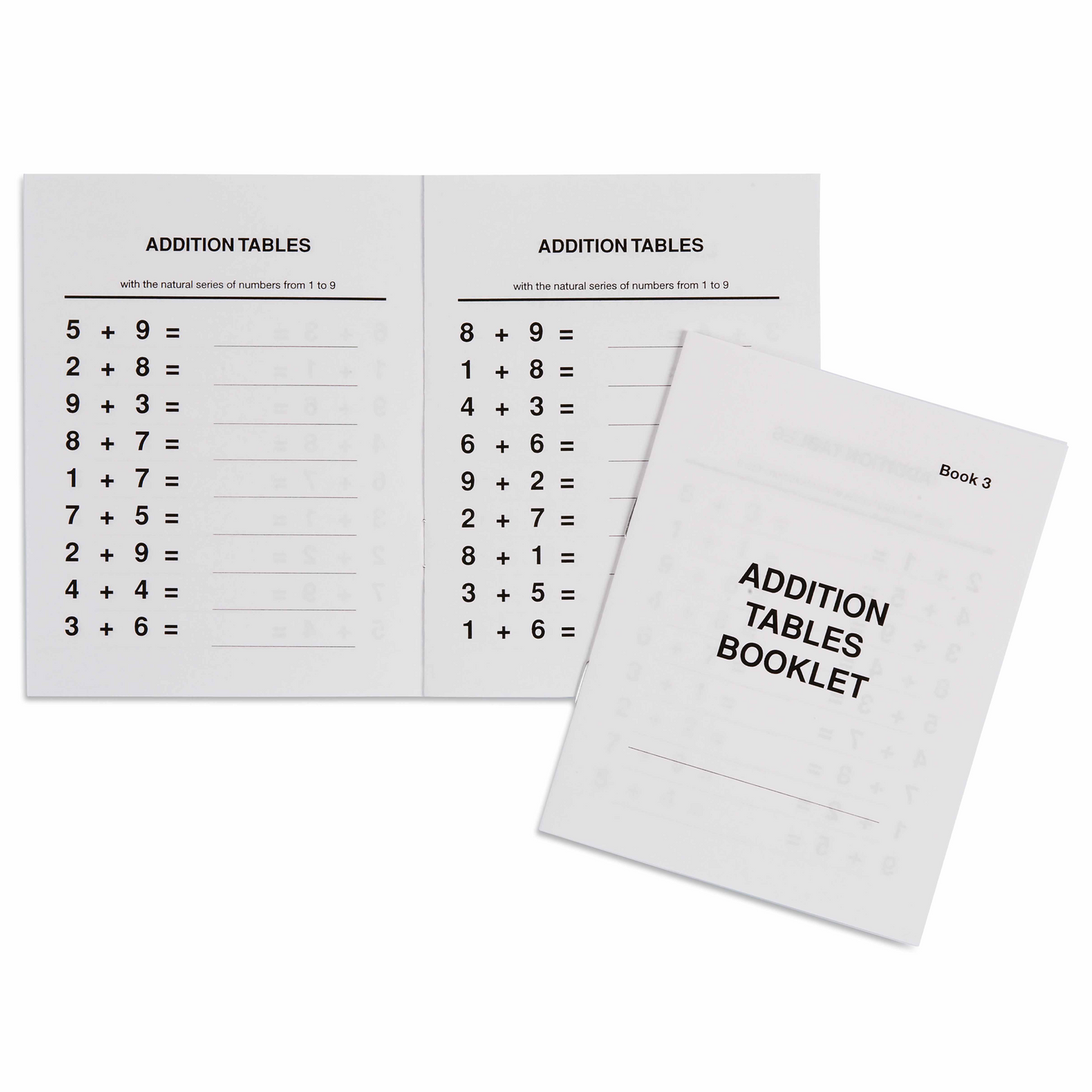 Livret tables d'addition n°3 - Nienhuis AMI