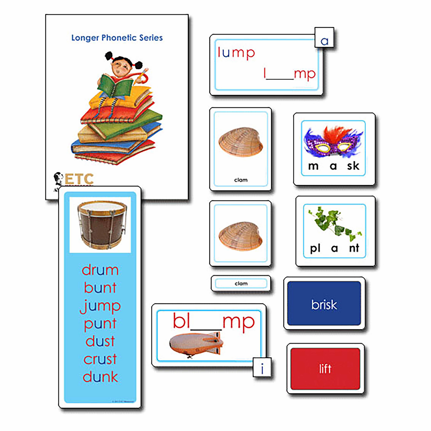Série de lecture phonétique plus longue (bleu) (en anglais) - Nienhuis AMI