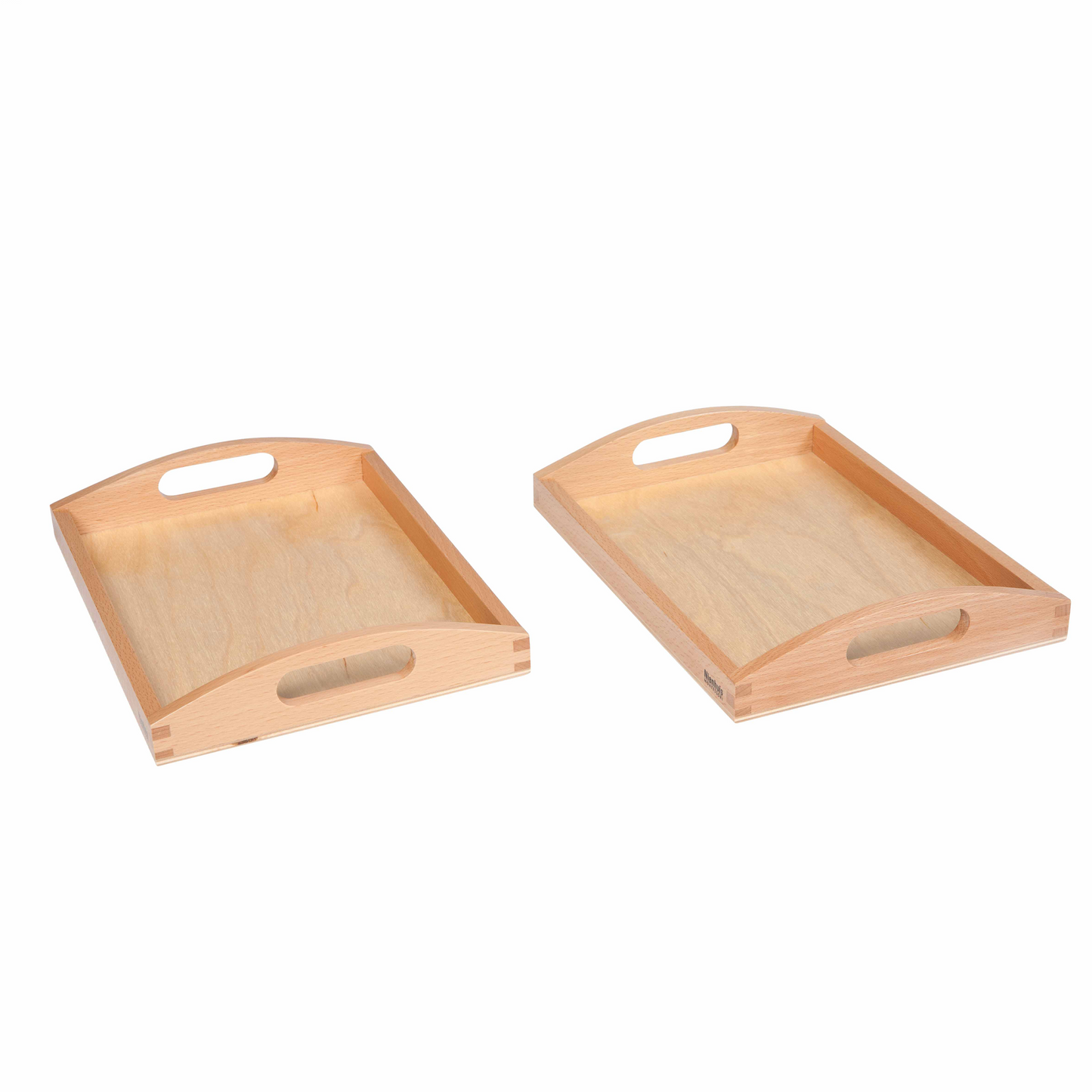 Lot de 2 petits plateaux en bois - Nienhuis AMI