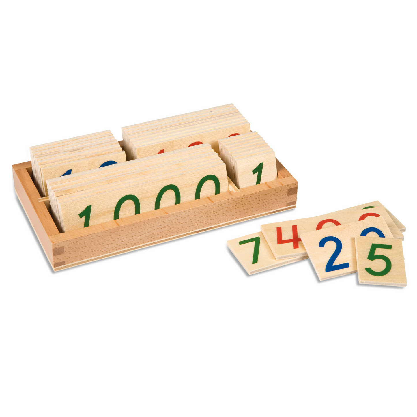 Petite boîte des symboles de 1 à 9000 en bois - Nienhuis AMI