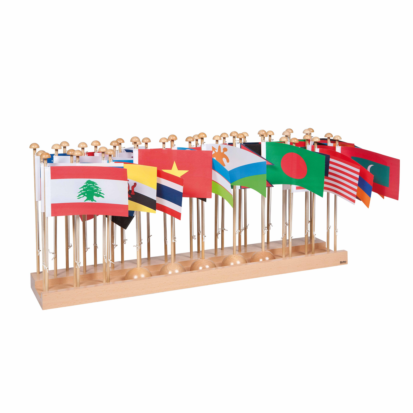 Présentoir des drapeaux d'Asie - Nienhuis AMI