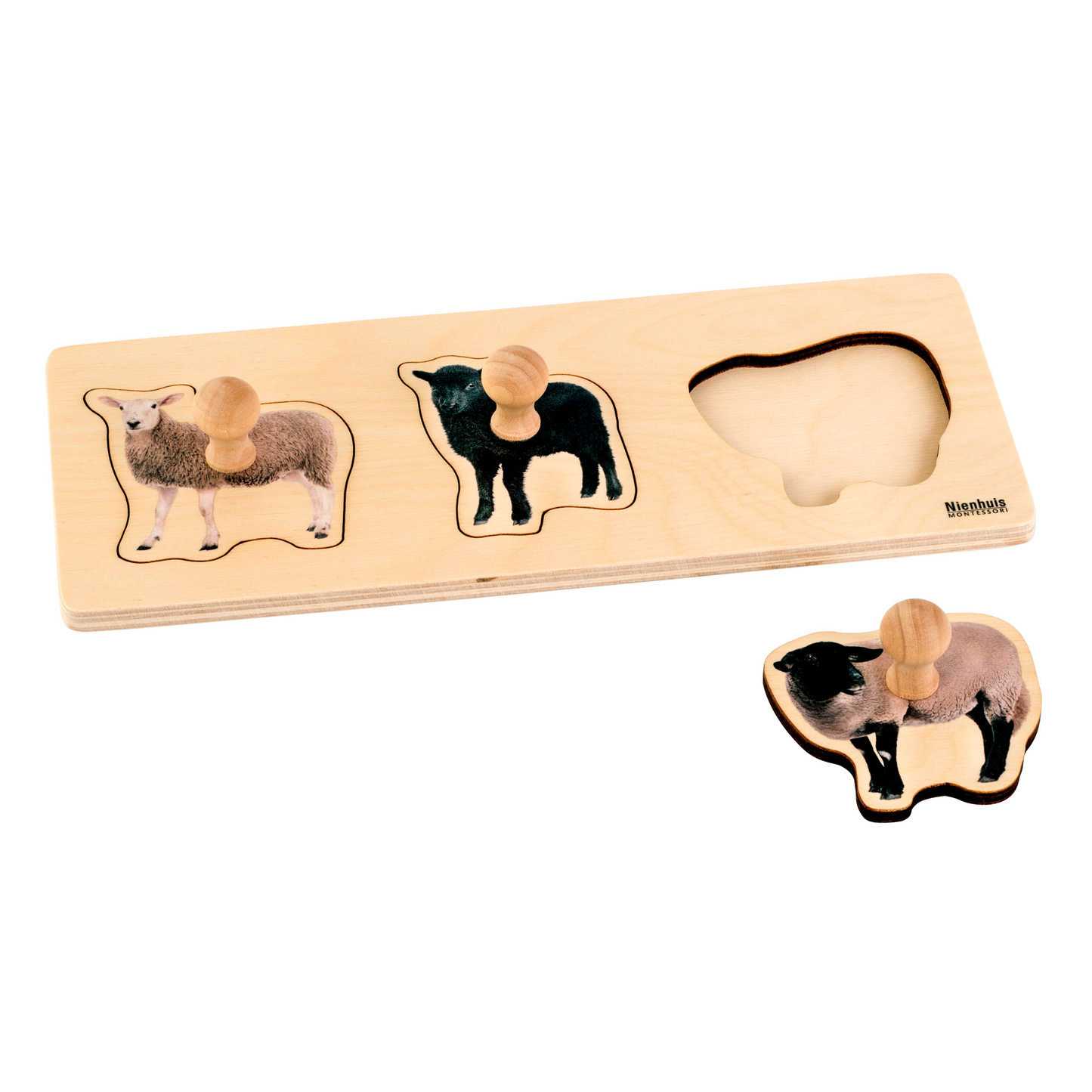 Puzzle tous petits : 3 moutons - Nienhuis AMI