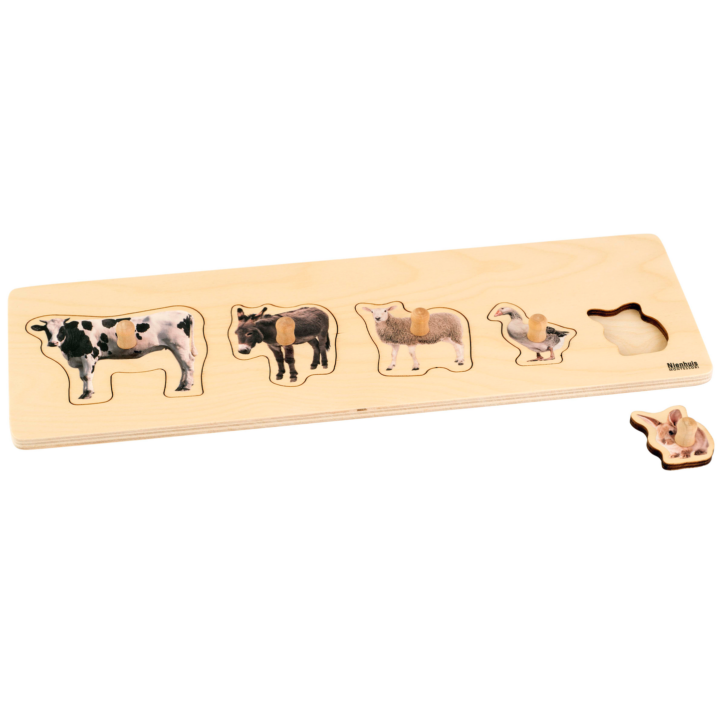 Puzzle tous petits : 5 animaux de la ferme - Nienhuis AMI