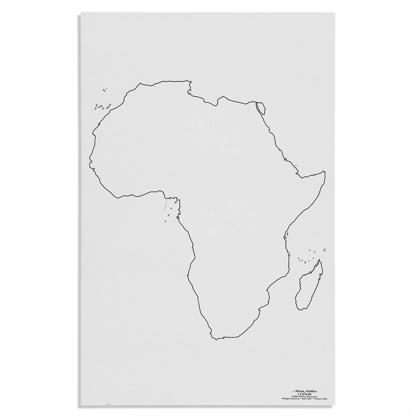 Silhouette de l'Afrique x 50 - Nienhuis AMI