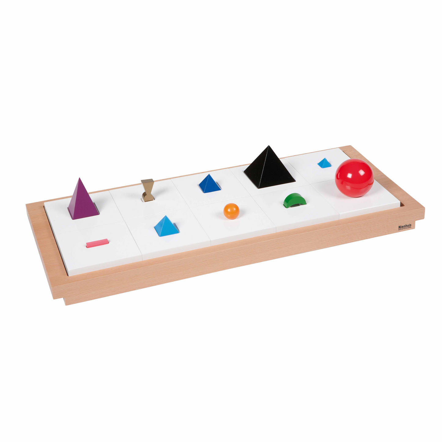 Plateau des symboles de grammaire en bois 3D - Nienhuis AMI