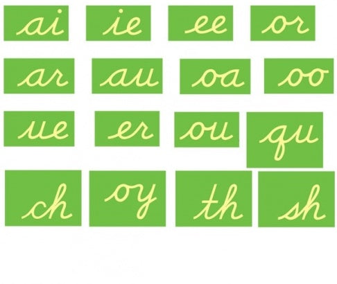 Digrammes rugueux anglais cursif -Nienhuis AMI