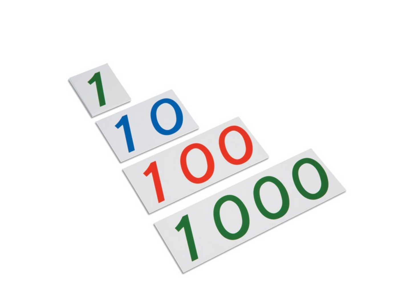 Grands symboles de 1 à 1000 en plastique - Nienhuis AMI