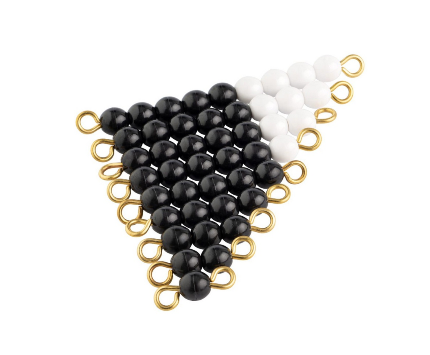 Escalier de perles noires et blanches - GAM AMI