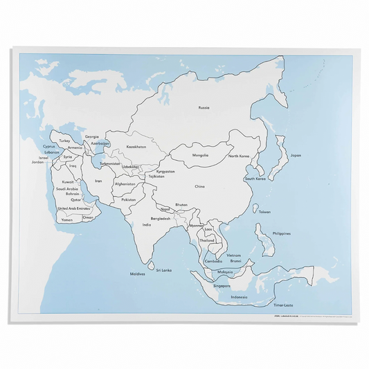 Blank control map of Asia - Nienhuis AMI