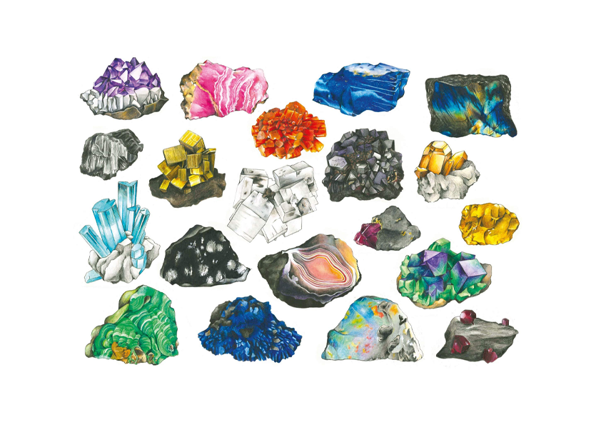 Meine Montessori-Mineralienkiste – Mit 2 echten Steinen – Nathan