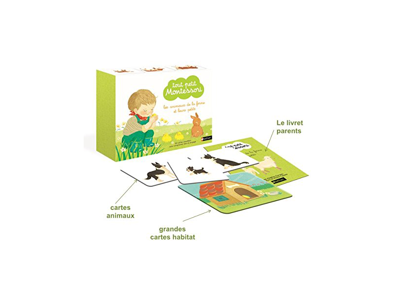Montessori-Kleinkind – Meine hölzernen Bauernhoftiere – Nathan