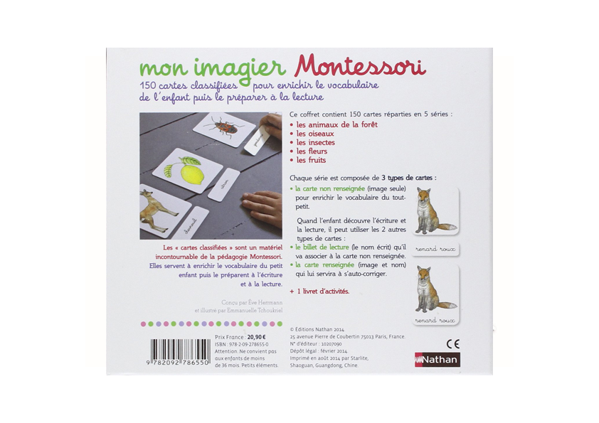Mon coffret imagier Montessori -Nathan