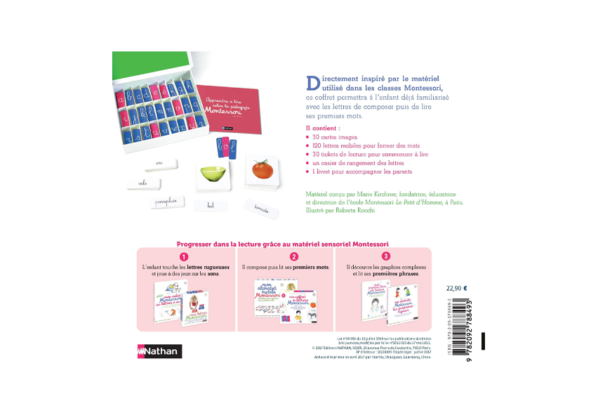 Mon coffret de lecture Montessori 3/6 ans -Nathan