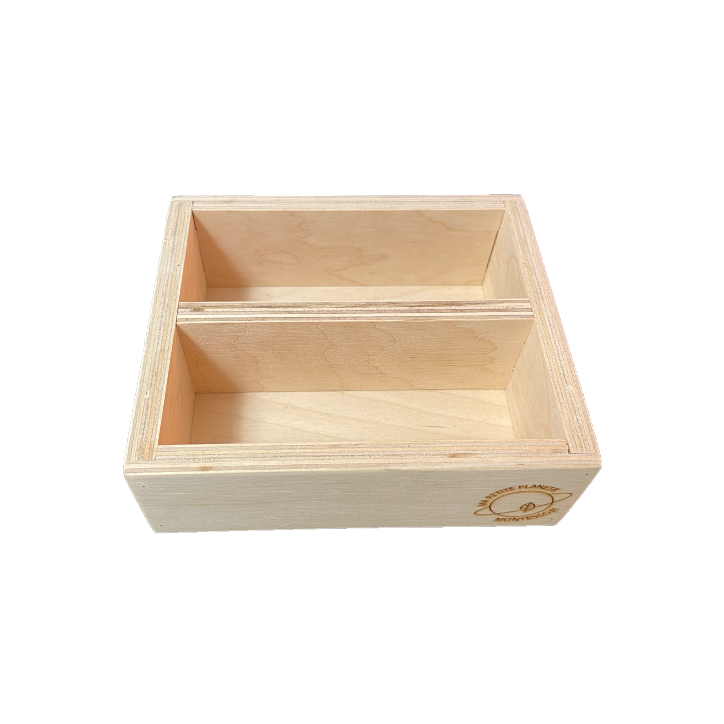 Wooden box - 2 compartments