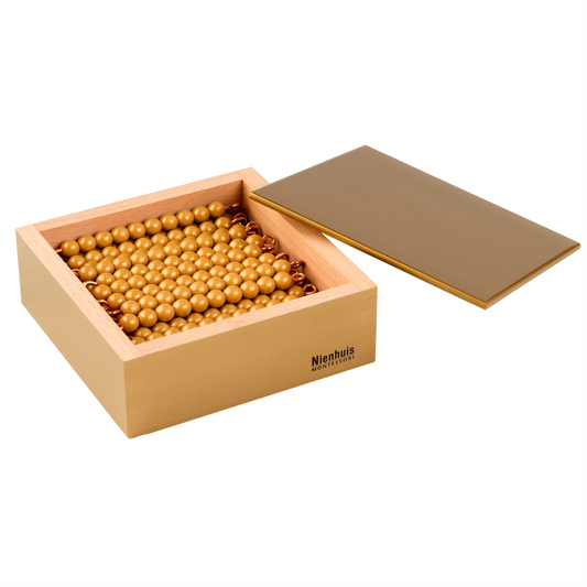 45 Goldbarren à 10 Stück in einer Box: Nylon-Einzelperlen – Nienhuis AMI