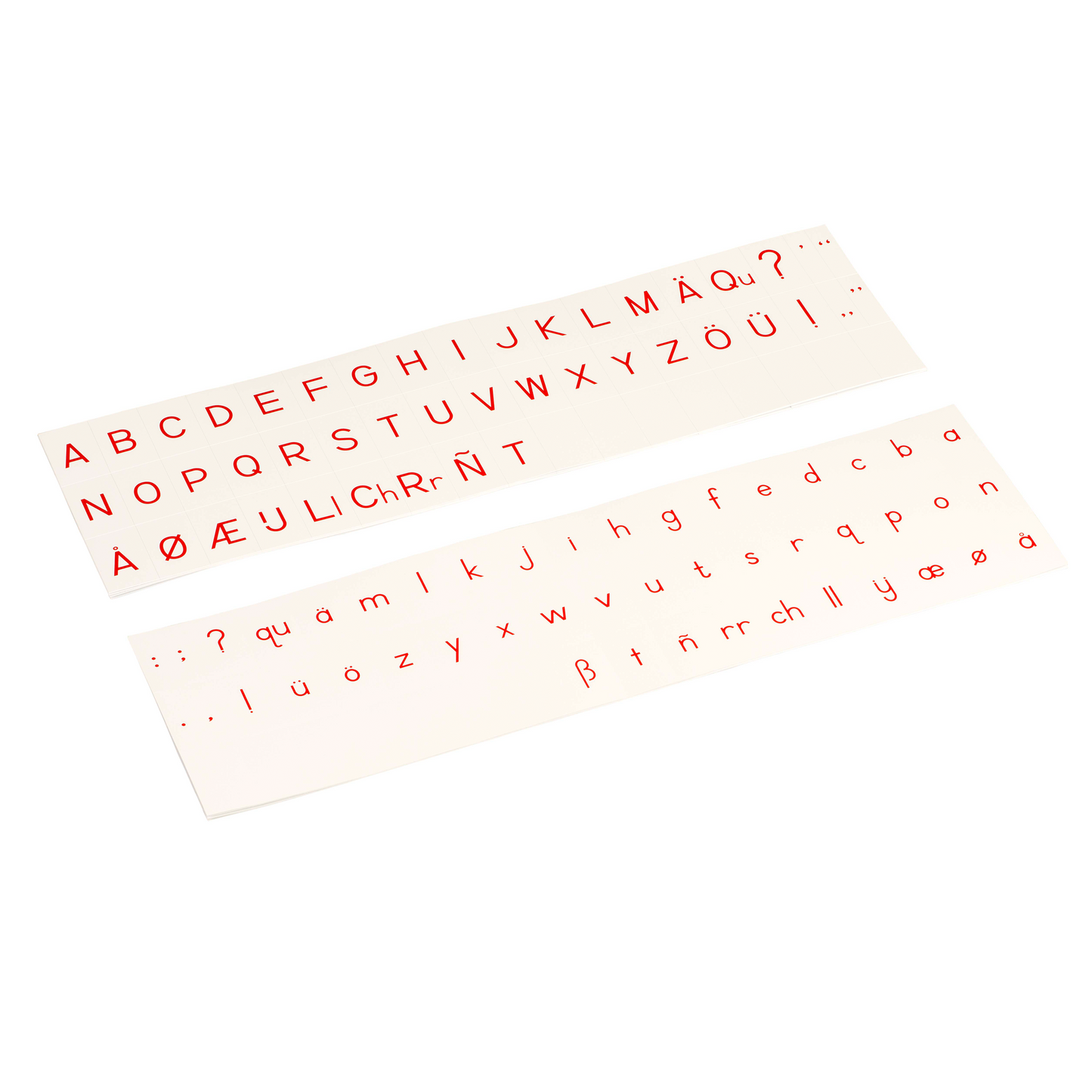 Alphabet imprimé script rouge - Nienhuis AMI