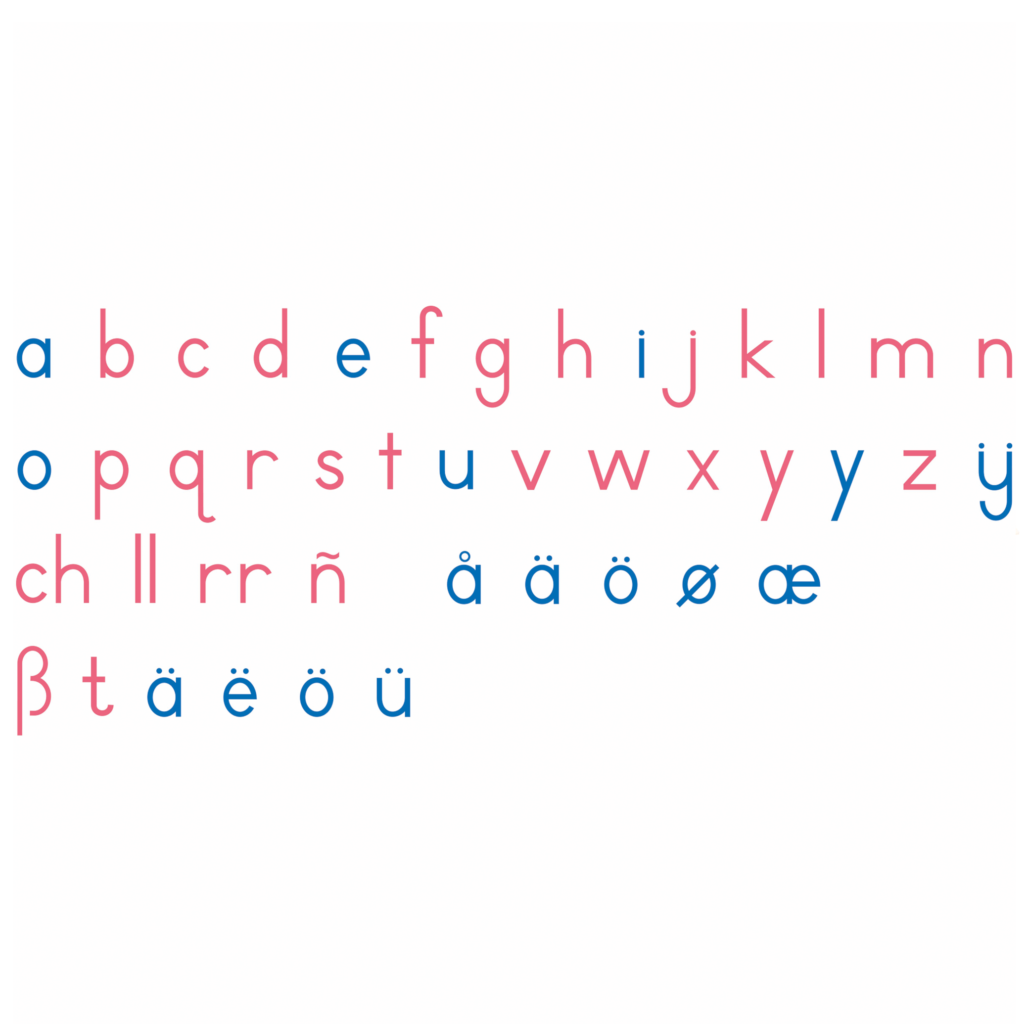 Internationale Script Alphabet mobile en bois : script internationale - Nienhuis AMI – Ma ...