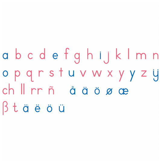Mobile wooden alphabet: international script - Nienhuis AMI