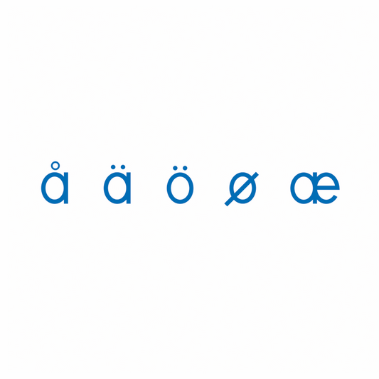 Grand alphabet mobile - set lettres nordiques - Nienhuis AMI
