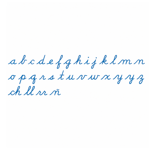 Alphabet mobile moyen : Cursive US - Nienhuis AMI