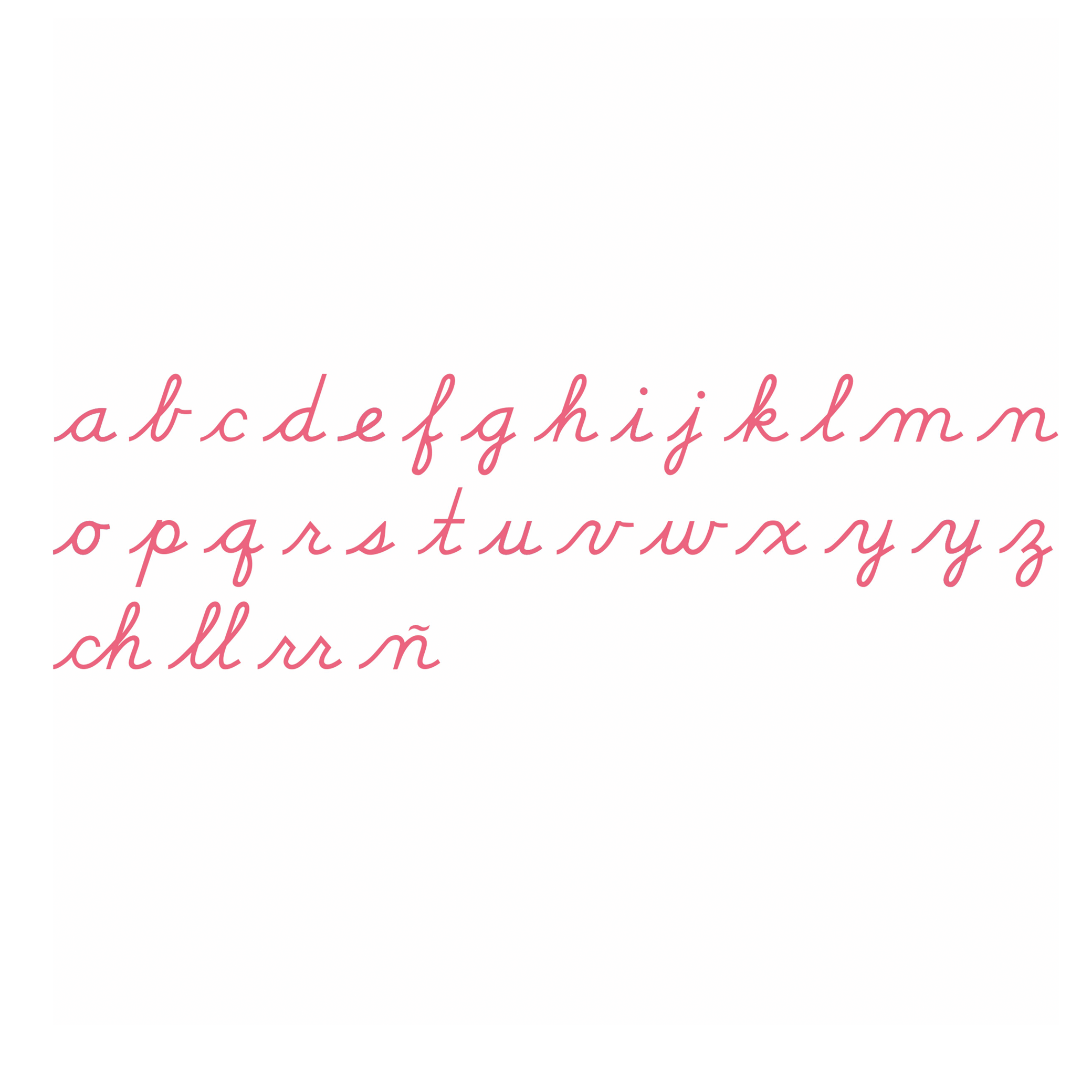 Alphabet mobile moyen : Cursive US - Nienhuis AMI – Ma Petite Planète ...