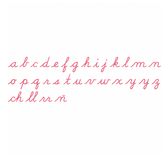 Alphabet mobile moyen : Cursive US - Nienhuis AMI