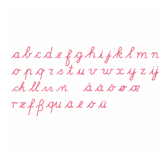 Medium Movable Alphabet: International Cursive - Nienhuis AMI