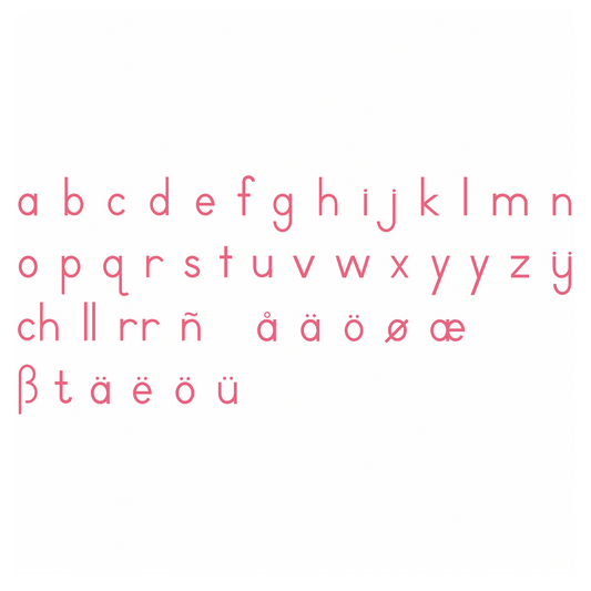 Medium Movable Alphabet: Red International Script - Nienhuis AMI