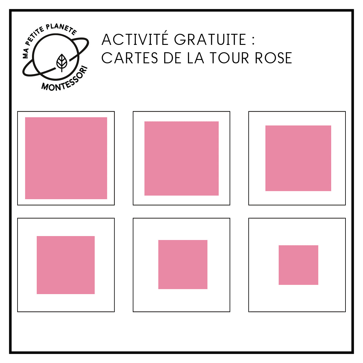 The Pink Tower Cards