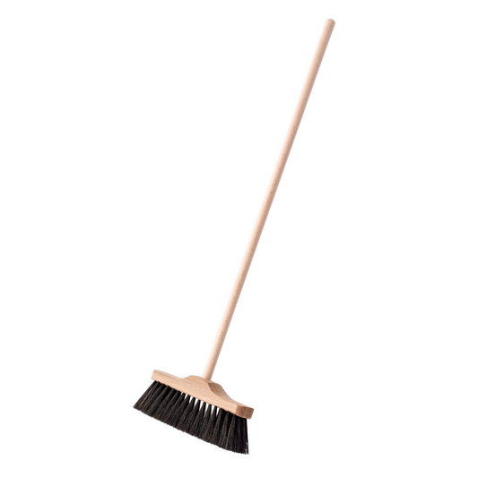 Soft indoor broom 49 cm: brown natural bristles - Nienhuis AMI