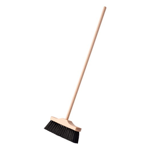 Soft indoor broom 49 cm: synthetic bristles black - Nienhuis AMI