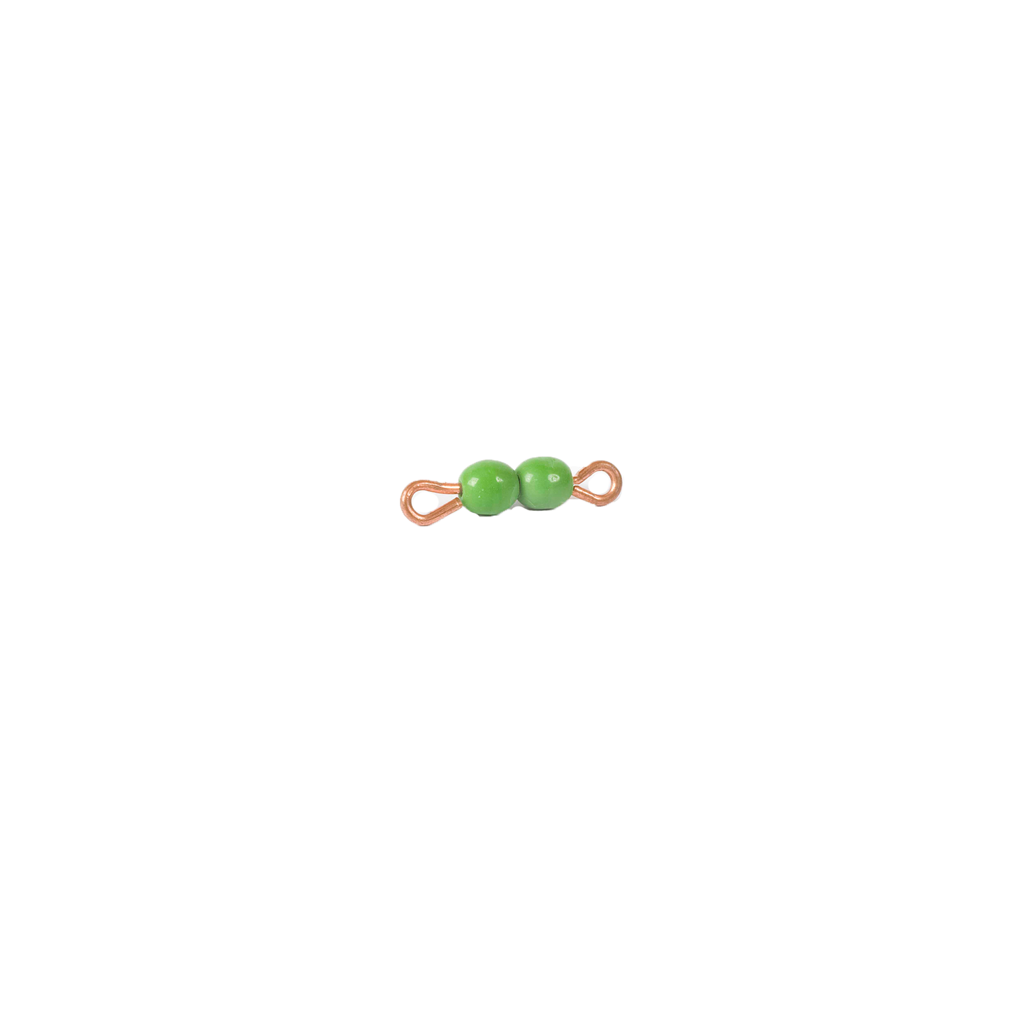 Barre de 2 en perles de verre individuelle : vert - Nienhuis AMI