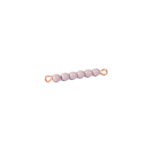 Bar of 6 in individual nylon beads: purple - Nienhuis AMI