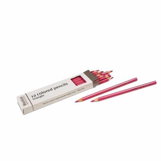 Schachtel mit 12 3-seitigen Bleistiften: rosa - Nienhuis AMI
