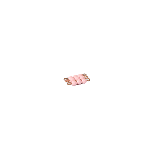 Square of 3 in individual glass beads: pink - Nienhuis AMI